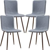 Wadsworth Dining Chair with Walnut Legs (Set of 4)