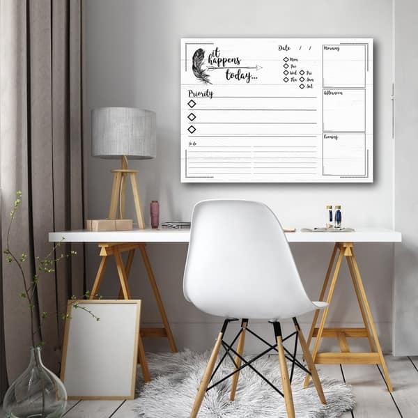 slide 2 of 6, R2H Methods 'It Happens Today' Dry Erase Daily Planner on ArtPlexi