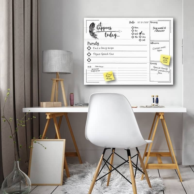 R2H Methods 'It Happens Today' Dry Erase Daily Planner on ArtPlexi
