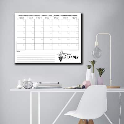R2H Methods 'Chase Your Dreams' Dry Erase Monthly Calendar on ArtPlexi