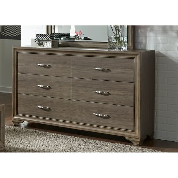 Shop Liberty Gray Wash 6 Drawer Dresser Overstock 17434348