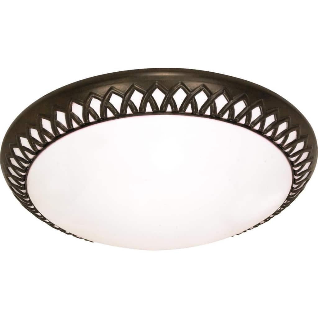 Nuvo Rustica ES 3 Light 17" Flush - Bronze