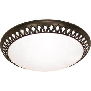 Nuvo Rustica ES 3 Light 17" Flush - Bronze