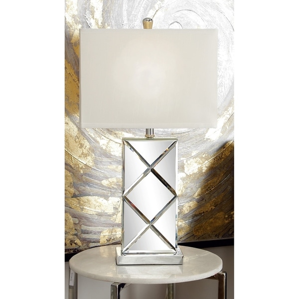 mirrored table lamp set