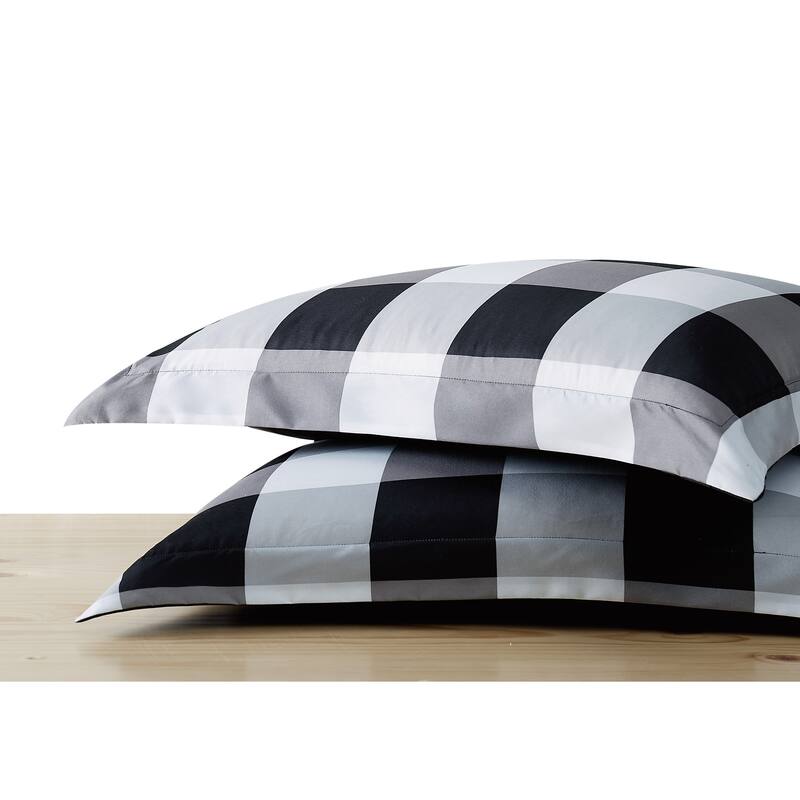 Truly Soft Everyday Buffalo Plaid Printed Duvet Cover Set