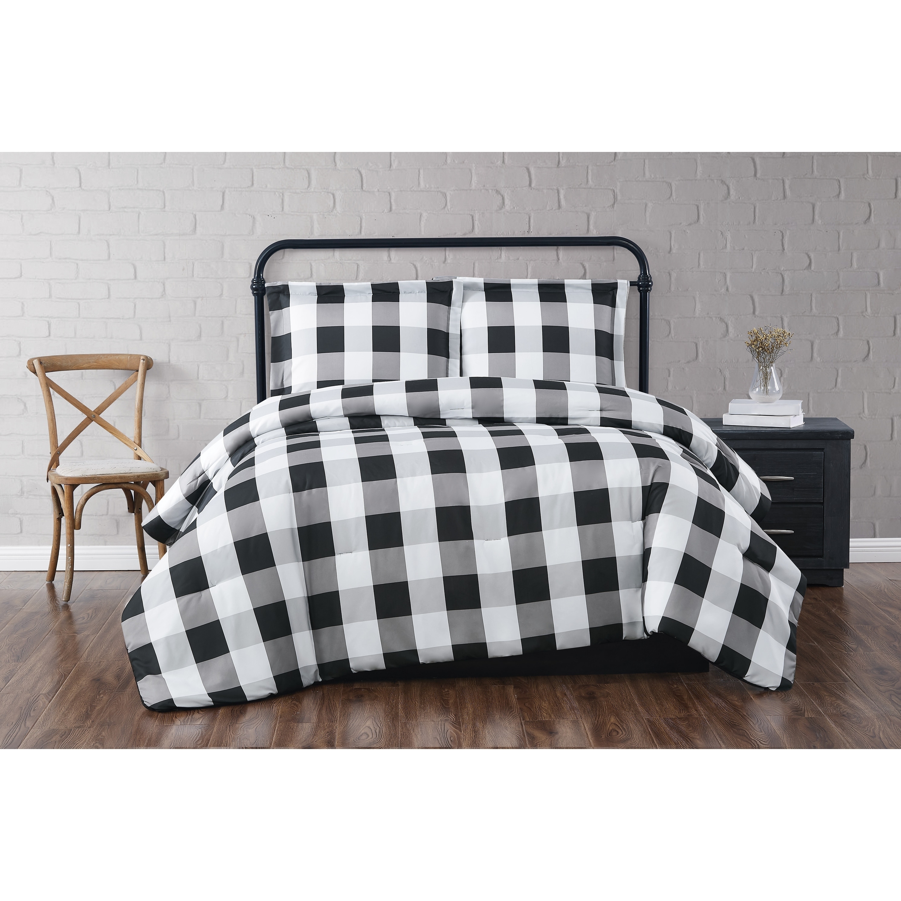 Shop Truly Soft Everyday Buffalo Plaid Printed Duvet Cover Set