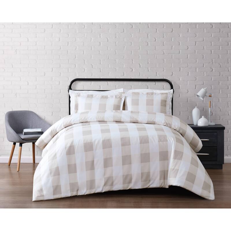 Truly Soft Everyday Buffalo Plaid Printed Duvet Cover Set