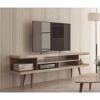 Off White Tv Stands Entertainment Centers Online At Palm Canyon Cherry Hills 70 Inch Tv Stand With Splayed Wooden Legs And 4 Shelves