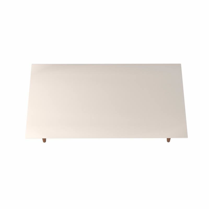 Utopia 17.52" High Rectangle Coffee Table with Splayed Legs