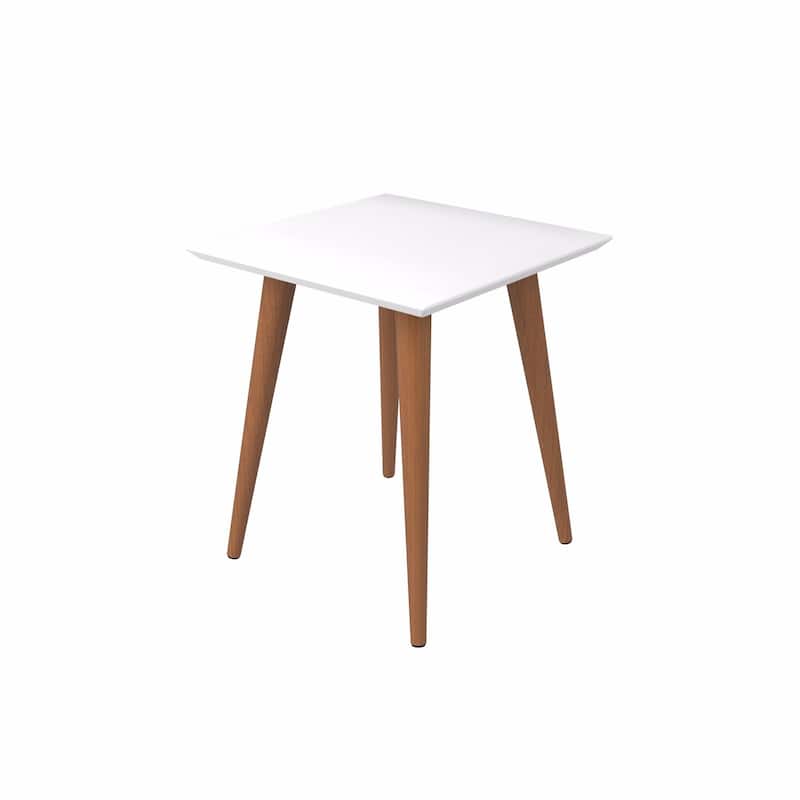 Utopia 19.84" High Square End Table With Splayed Wooden Legs