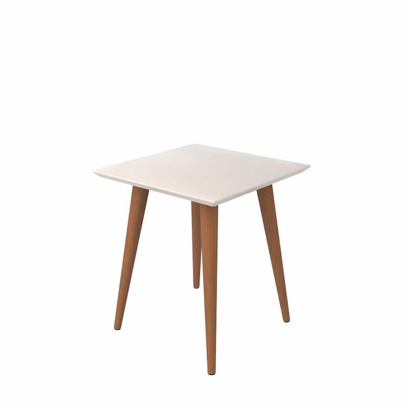 Utopia 19.84" High Square End Table With Splayed Wooden Legs