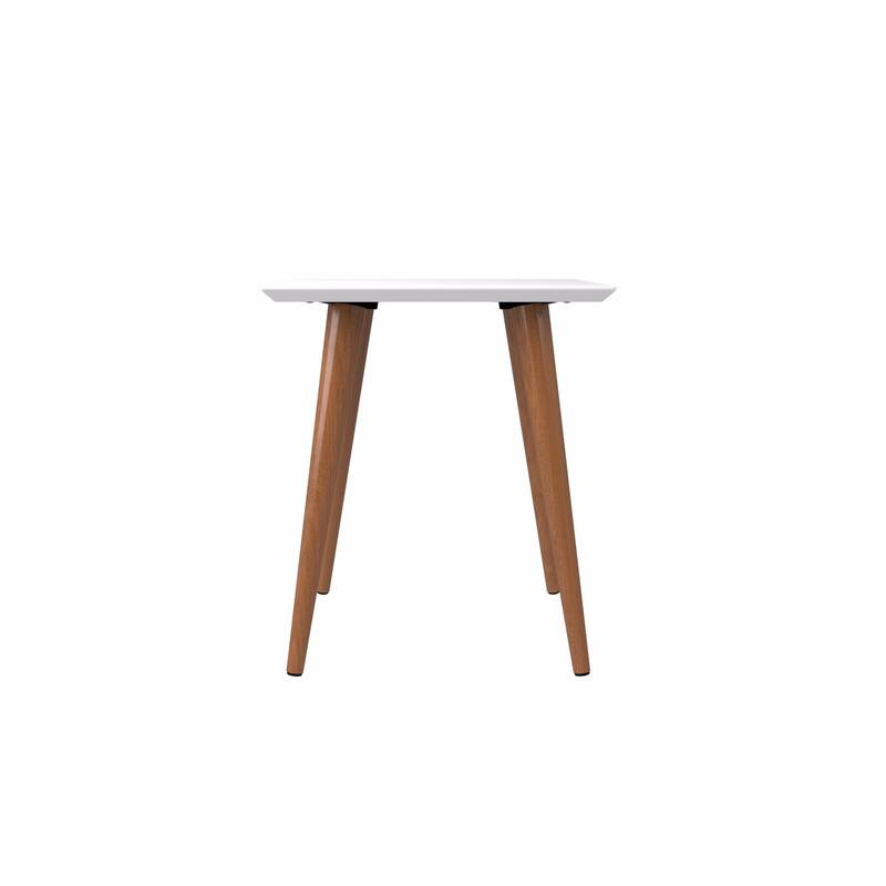Utopia 19.84" High Square End Table With Splayed Wooden Legs