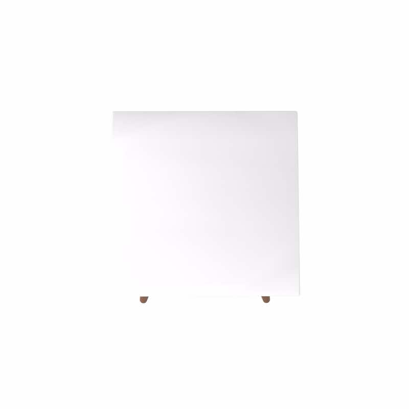 Utopia 19.84" High Square End Table With Splayed Wooden Legs