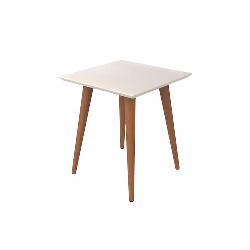 Utopia 19.84" High Square End Table With Splayed Wooden Legs