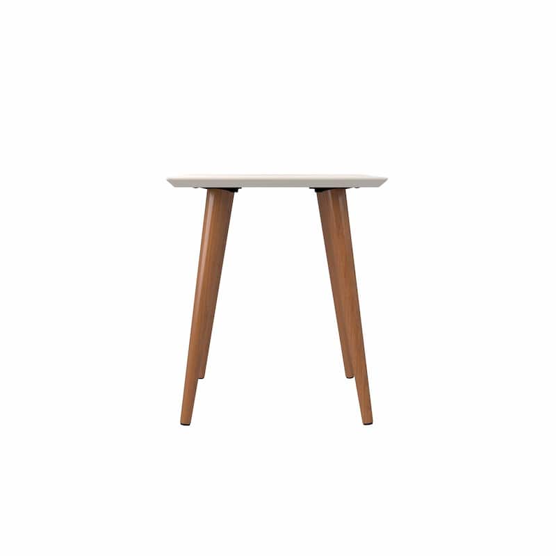 Utopia 19.84" High Square End Table With Splayed Wooden Legs