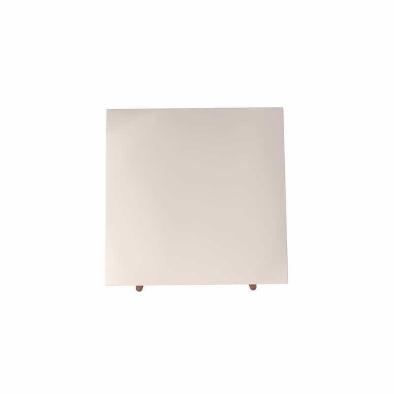 Utopia 19.84" High Square End Table With Splayed Wooden Legs