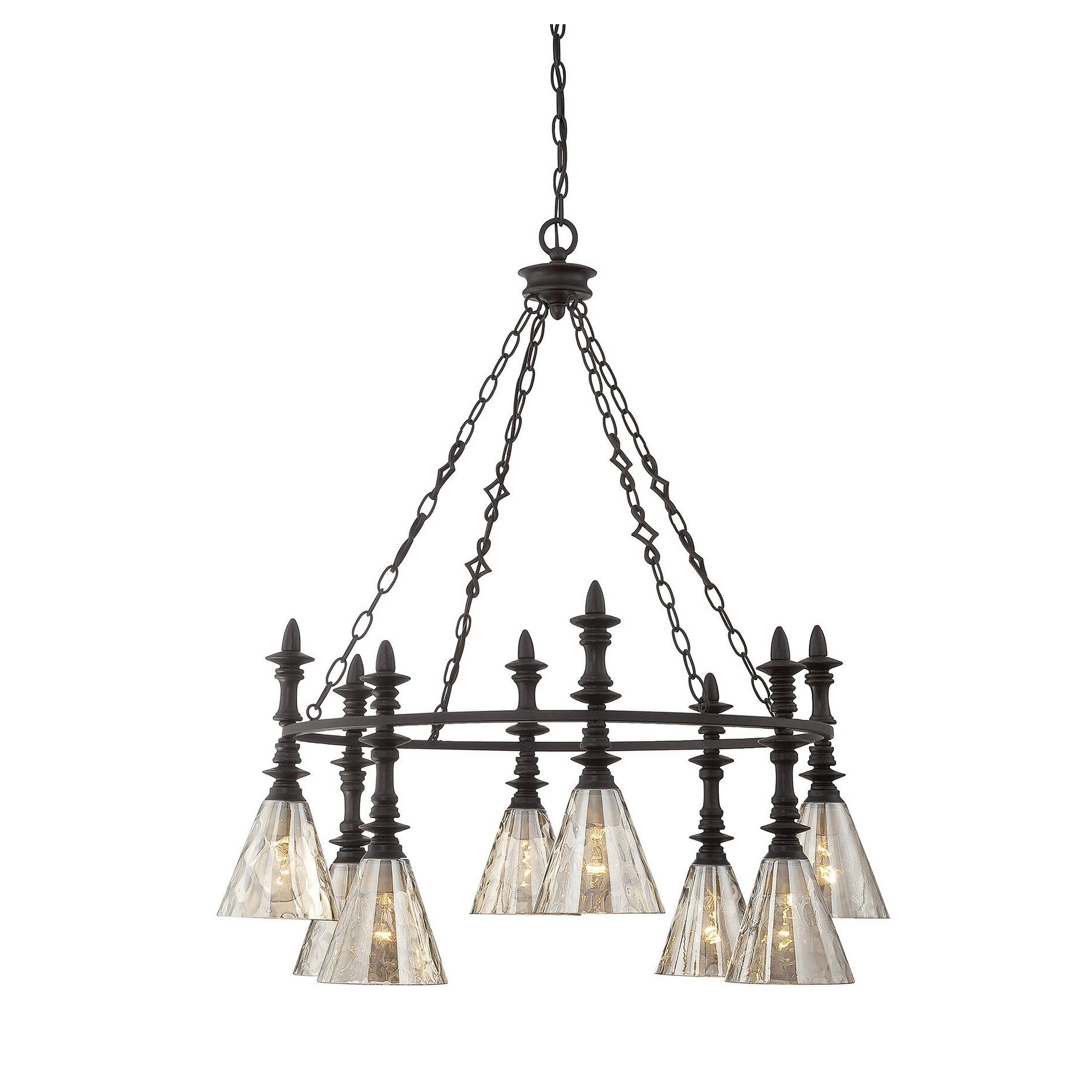Darian 8 Light Chandelier Oiled Bronze - Chandeliers For Bedrooms by Overstock.com