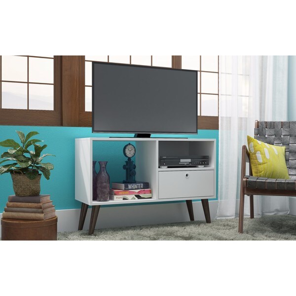 Shop Manhattan Comfort Bromma 35.43inch 1drawer 2shelf TV Stand On