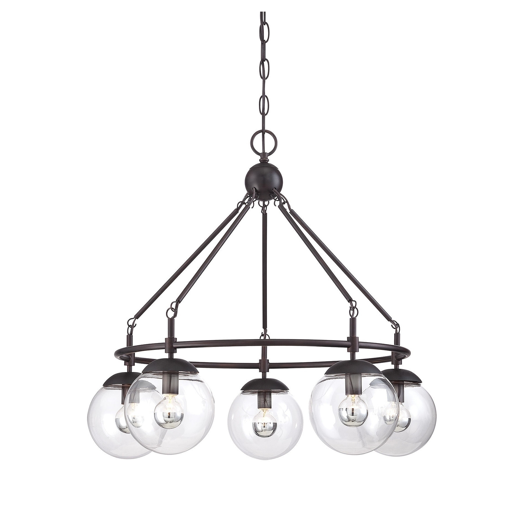 Argo 5 Light Chandelier English Bronze - Chandeliers For Bedrooms by Overstock.com
