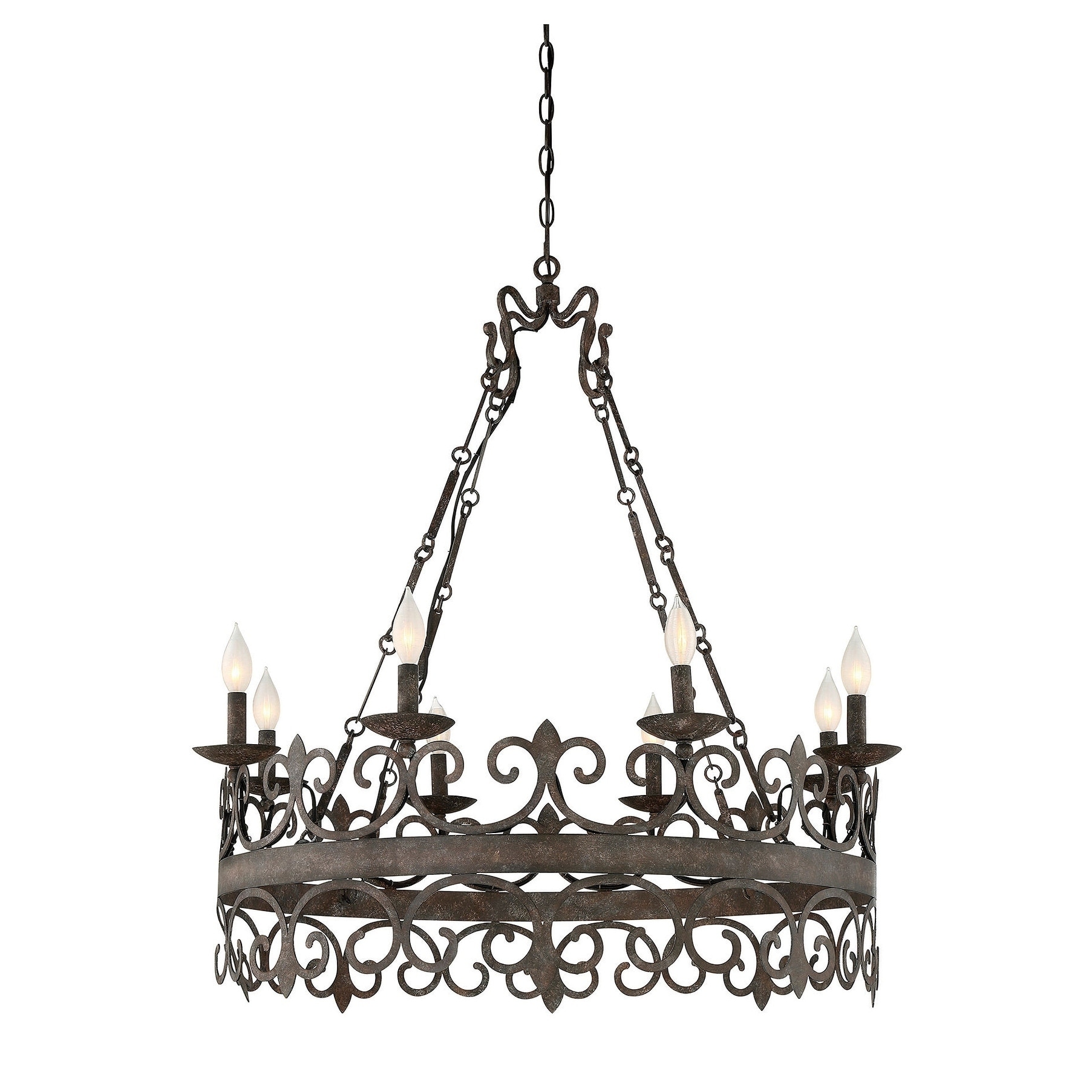 Flanders 8 Light Chandelier Fieldstone - Chandeliers For Bedrooms by Overstock.com