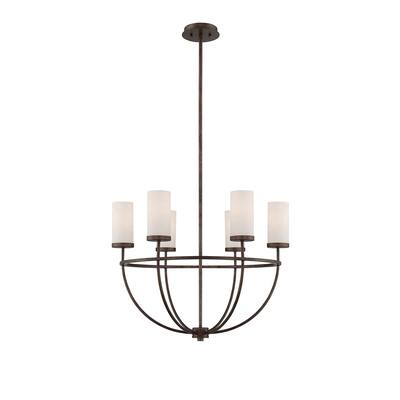 Elgin 6 Light Chandelier Galaxy Bronze