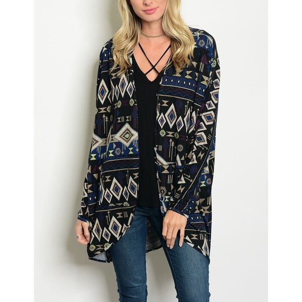 womens print cardigan