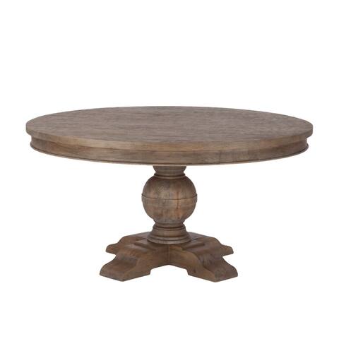 Copper Grove Asperg Grey Weathered Teak 54-inch Round Dining Table