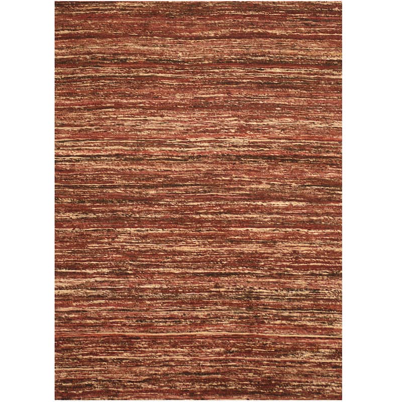 HERAT ORIENTAL Handmade Chenille Flatweave Rug - 4' x 5'6"