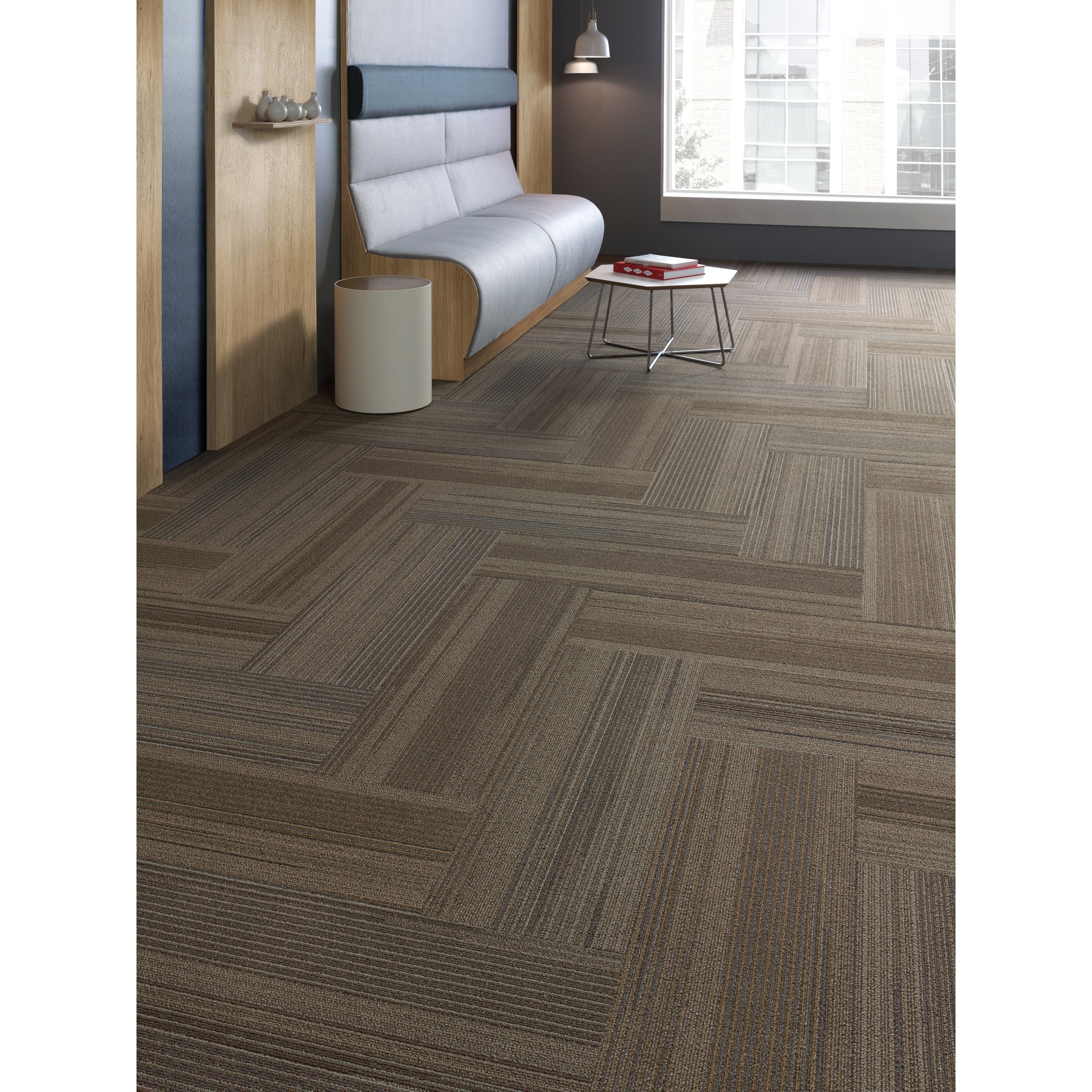 Shop Mohawk Milford 12 X 36 Carpet Tile Plank In Weave 54sf