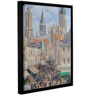 Bridgeman Camille Pissarro's 'Rue de L Epicerie Rouen' Gallery Wrapped ...