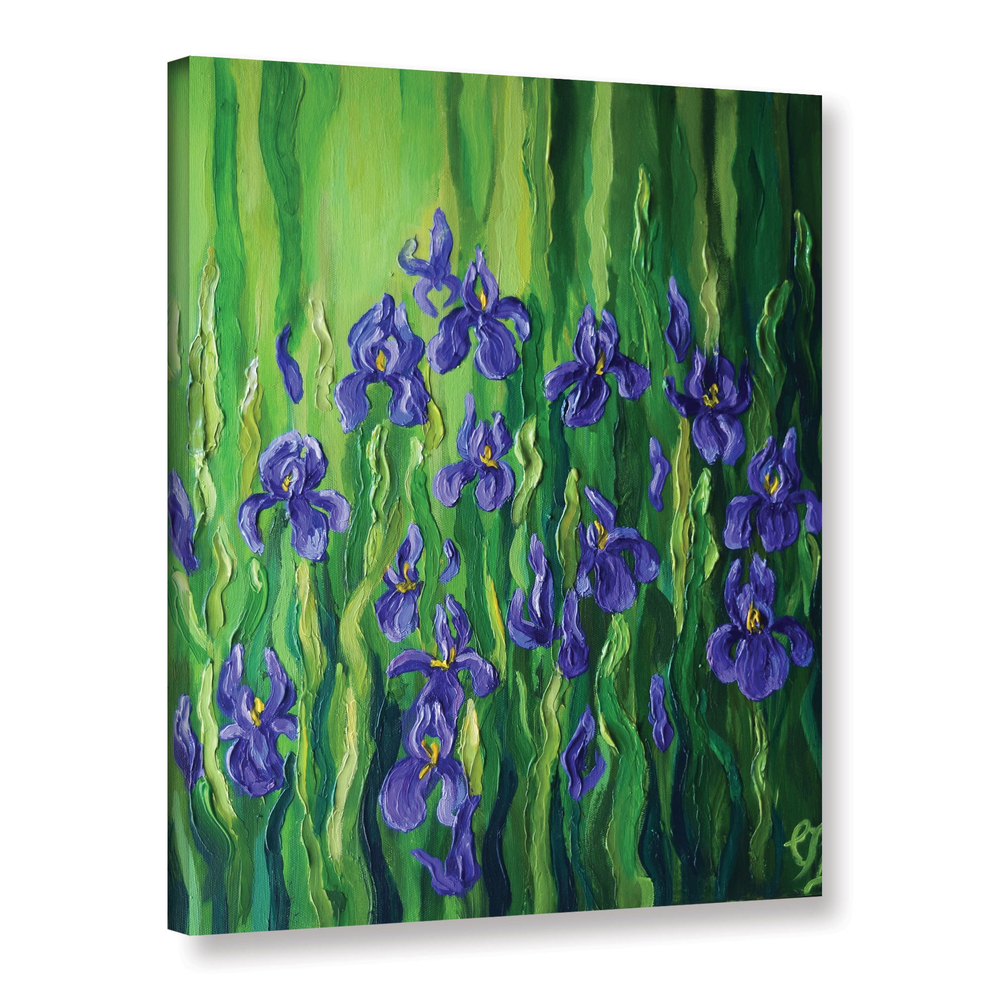 Colette Baumback's 'Irises' Gallery Wrapped Canvas
