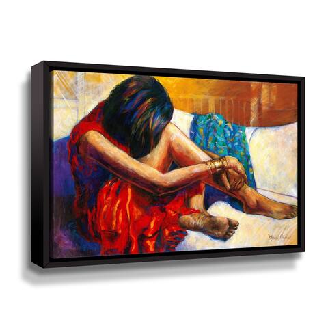 Porch & Den Monica Stewart 'Repose' Gallery Wrapped Floater-framed Canvas Wall Art