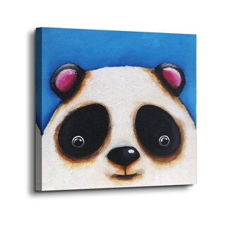 ArtWall Lucia Stewart 'The Panda Bear' Gallery-wrapped Canvas - Bed ...