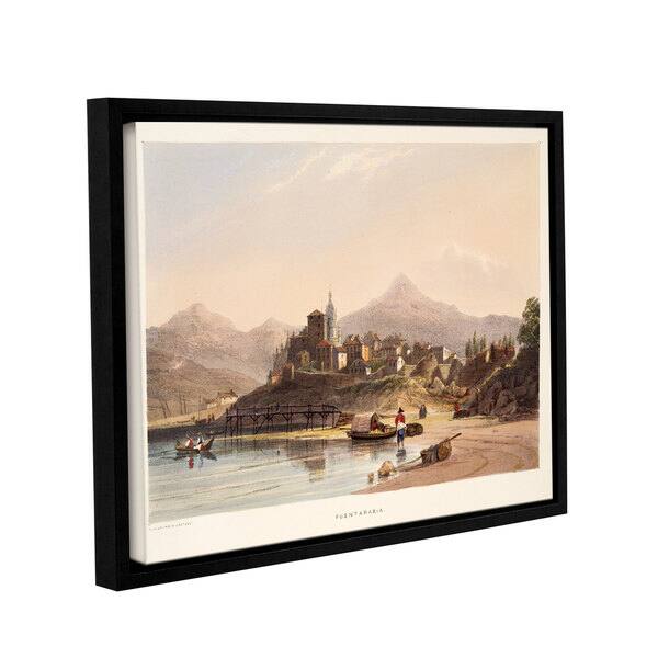 slide 1 of 1, Henry Wilkinson 'Fontarbia' Gallery-wrapped Floater-framed Canvas
