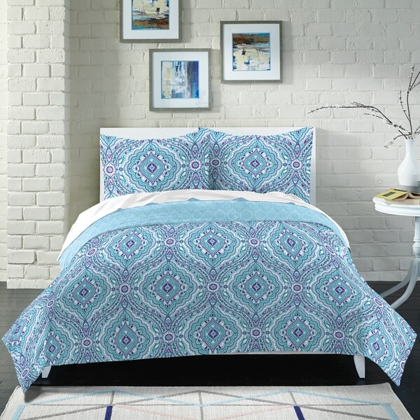 Shop Loft Style Claremont Cotton 3-piece Comforter Set ...