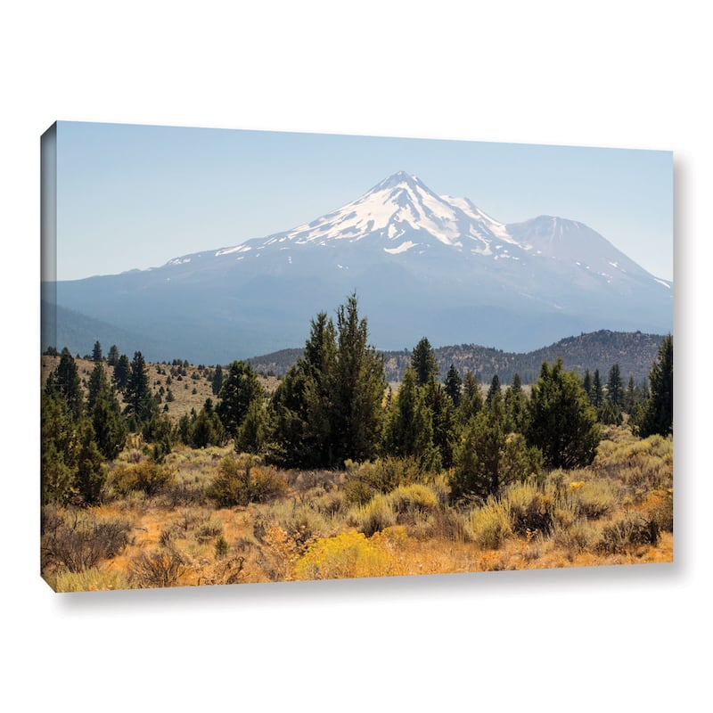 ArtWall Frank Wilson 'Mount Shasta and Shastina' Canvas Gallery-wrapped ...