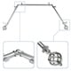 preview thumbnail 2 of 2, InStyleDesign Torison 13/16" Bay Window Curtain Rod - 20-36 inches, 38-72 inches Nickel Finish/Silver Finish/Satin - satin nickel