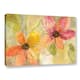 Silvia Vassileva 'Neon Floral v2' Gallery Wrapped Canvas - Bed Bath ...