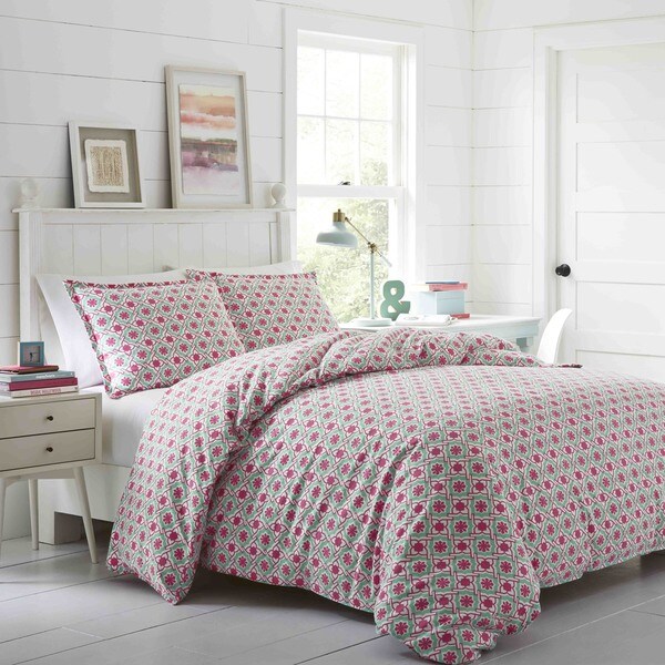 Poppy & Fritz Aubrey Flannel 3-piece Duvet Cover Set