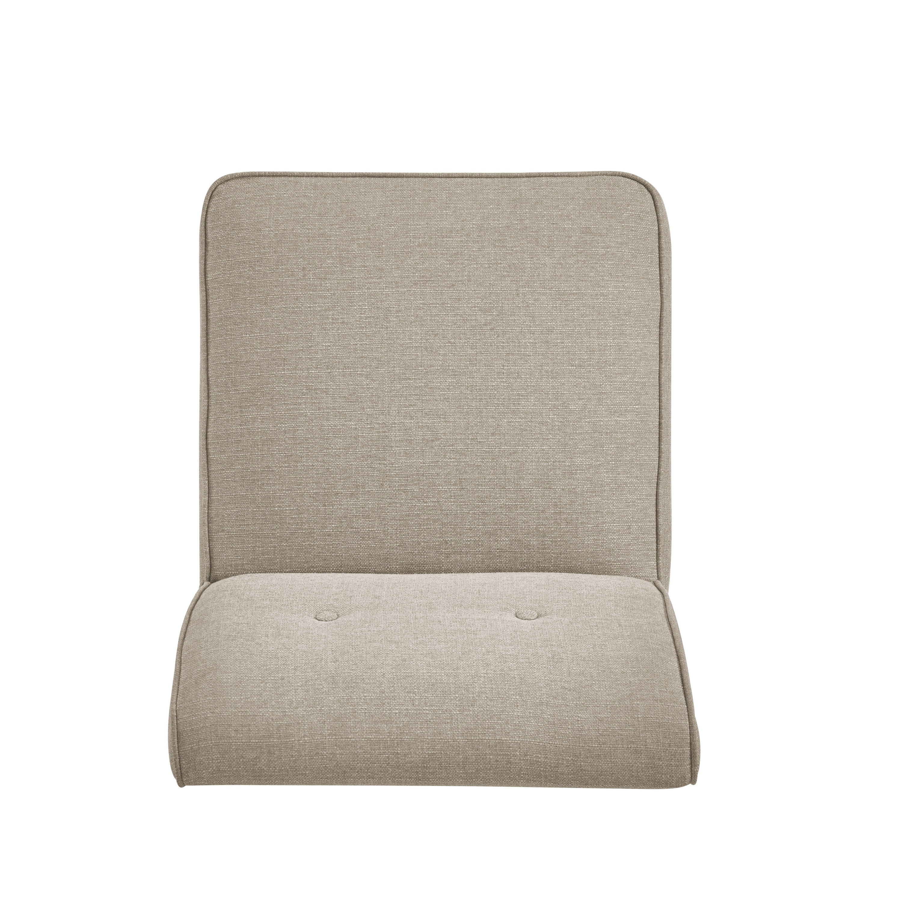 handy living courtney oatmeal linen armless chair