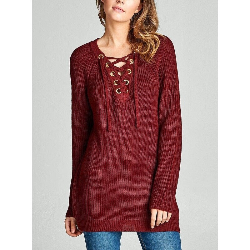 long sleeve women's cotton sweaters