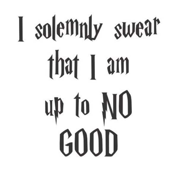 I solemnly Swear I Am Up to No Good Wall Vinyl - Overstock - 17494428