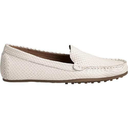 Women's Aerosoles Over Drive Loafer White Snake Embossed Leather - Free ...