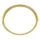 preview thumbnail 6 of 7, Divina Diamond Accent Silver and 14K Gold overlay Bar Bangle(I-J,I3)