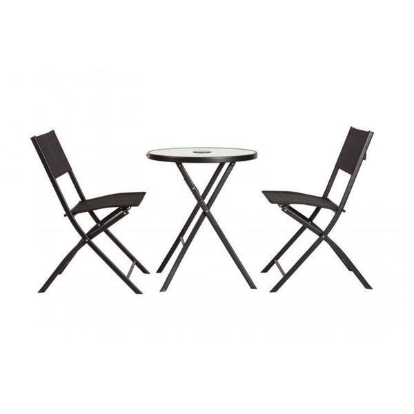 Shop Sobe 3 Piece Illuminated Folding Bistro Set Overstock 17520149