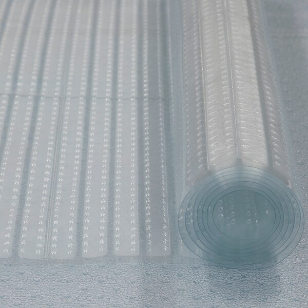 26in X 12ft Grip Clear Plastic Runner Rug Carpet Protector Mat