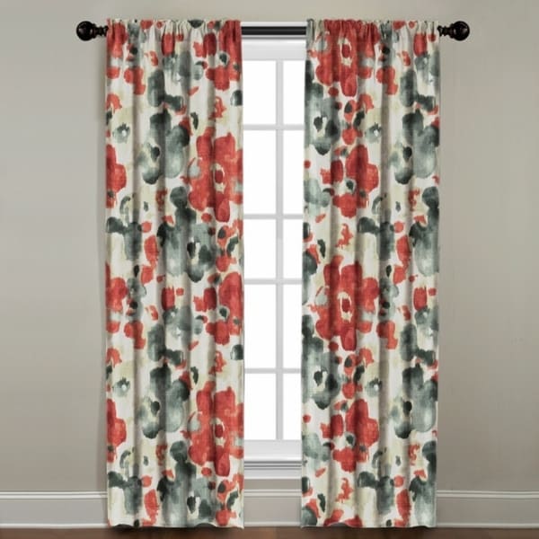 Watercolor Floral Window Panel
