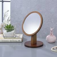 Brown Metal Industrial Adjustable Round Mirror Stand - On Sale - Bed Bath &  Beyond - 13373297