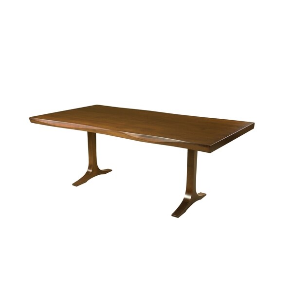 Saloom Paxton Walnut Maple 42x80 Inch Rectangular Sculptured Saloom Paxton Walnut Maple 42x80 Inch Rectangular Sculptured Edge Dining Table