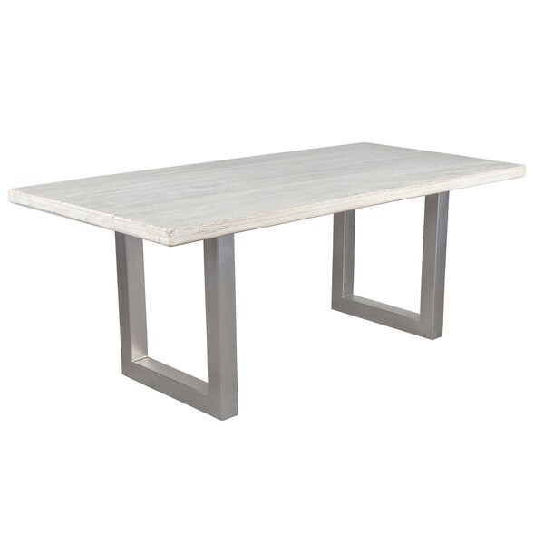 Shop Kosas Home Darren White-washed Solid Wood 76-inch Dining Table